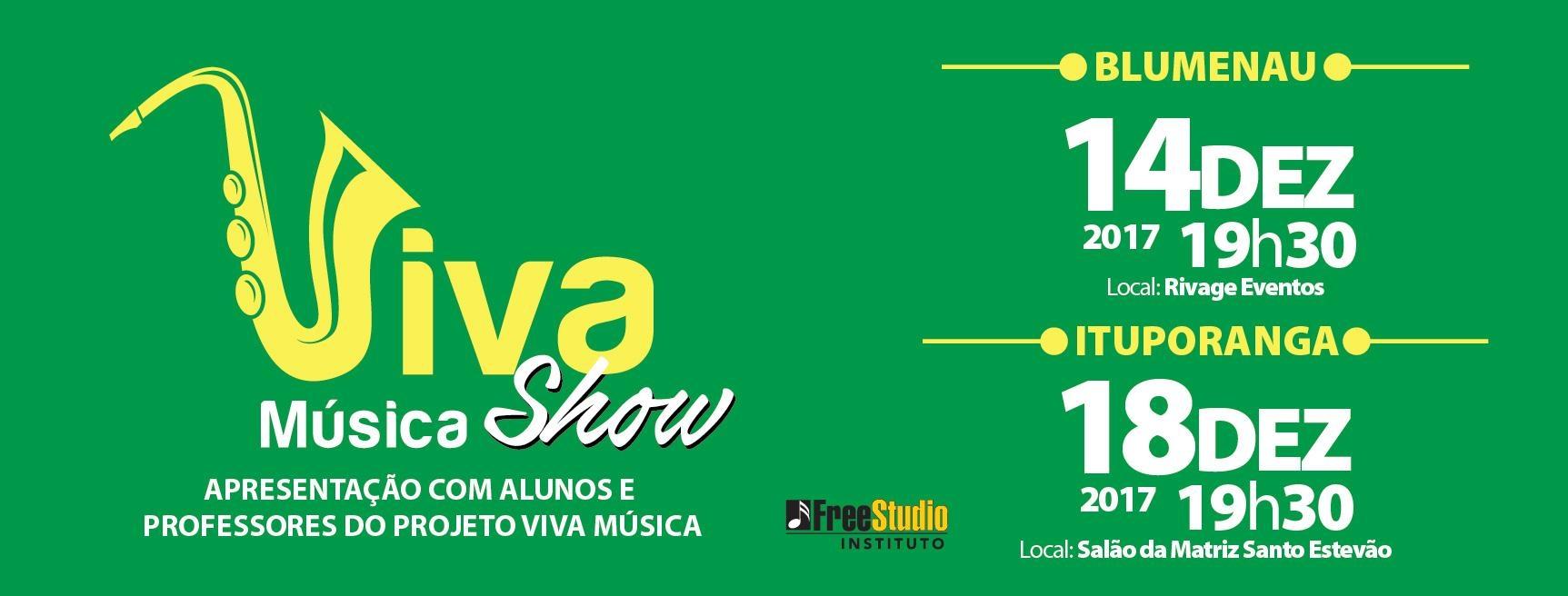Projeto Viva Música terá apresentação final nesta segunda-feira em Ituporanga