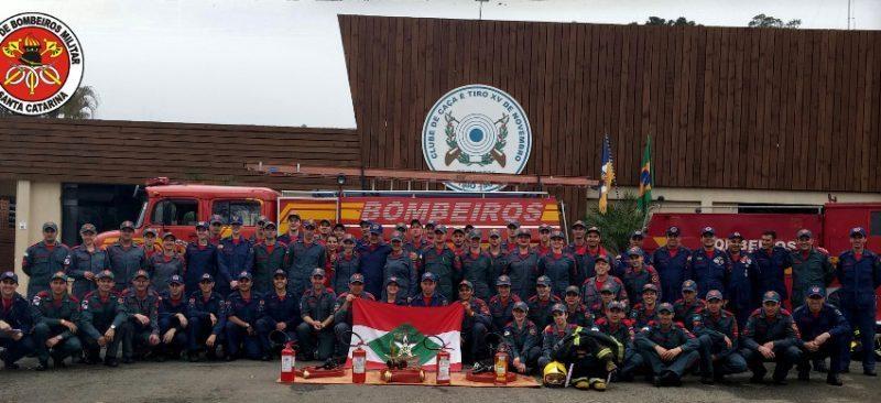 Taió sedia encontro e competição regional de Bombeiros do Alto Vale 