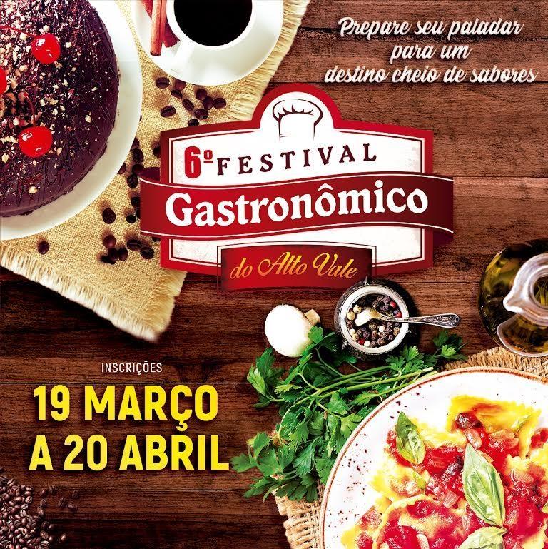Vem aí o maior Festival Gastronômico do Alto Vale