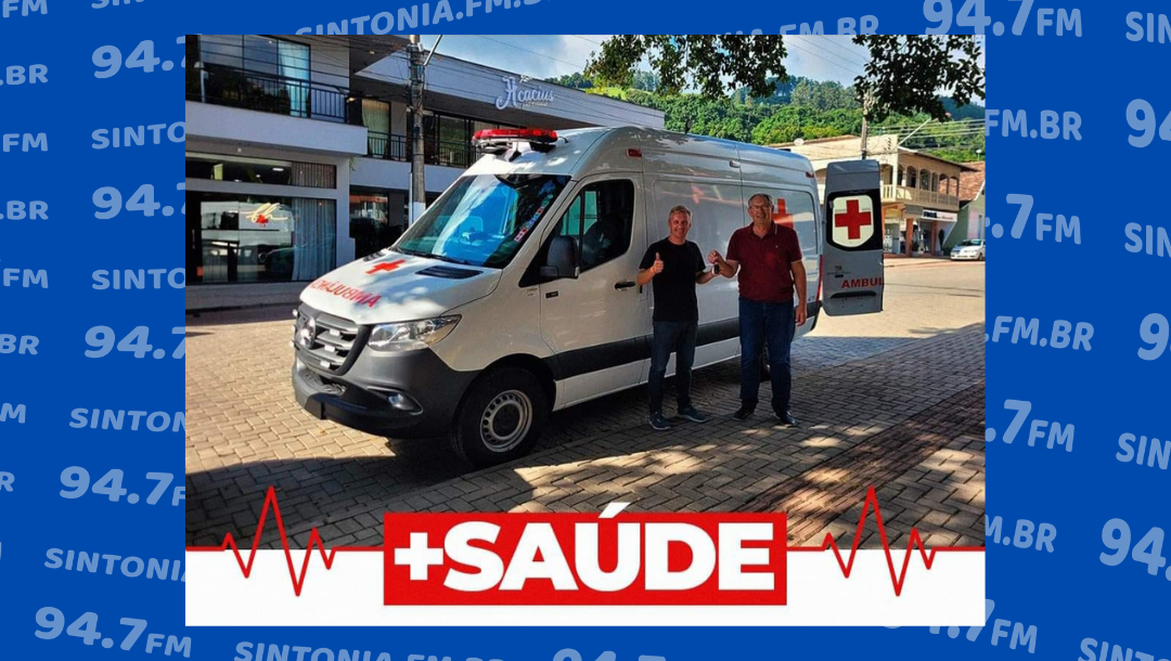 Secretaria de Saúde de Vidal Ramos passa a contar com nova ambulância