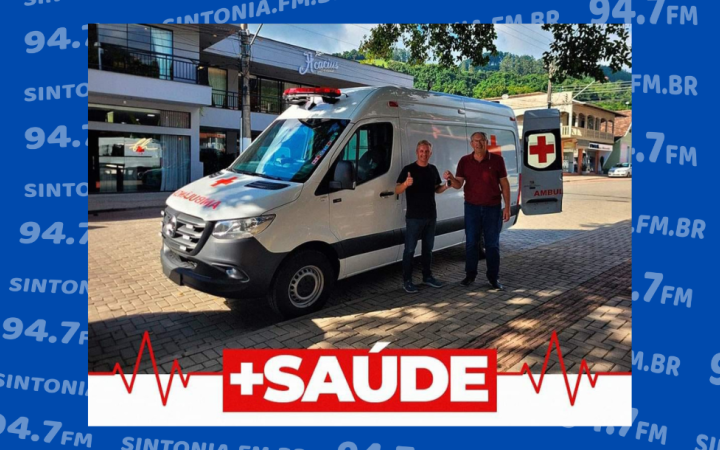 Secretaria de Saúde de Vidal Ramos passa a contar com nova ambulância
