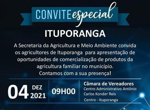 Novas alternativas de renda para os agricultores serão debatidas em Ituporanga
