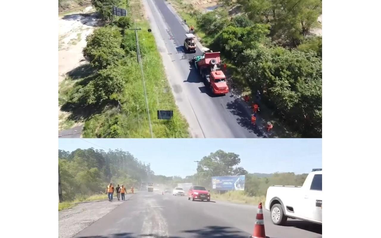 Obra de elevação nos cinco pontos na SC-350 deve ficar pronta em até 70 dias