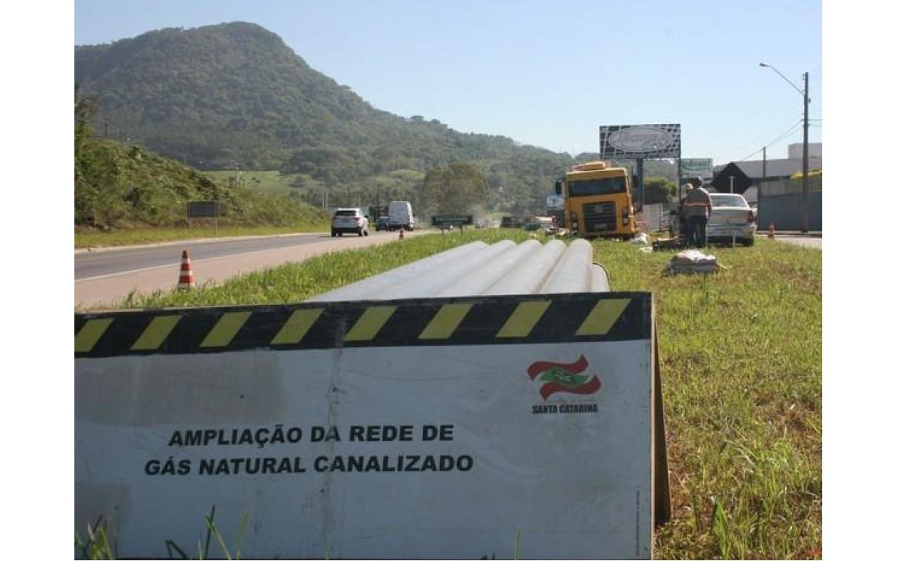 Obras da SC Gás vão atingir ruas do Canta Galo e do Centro em Rio do Sul