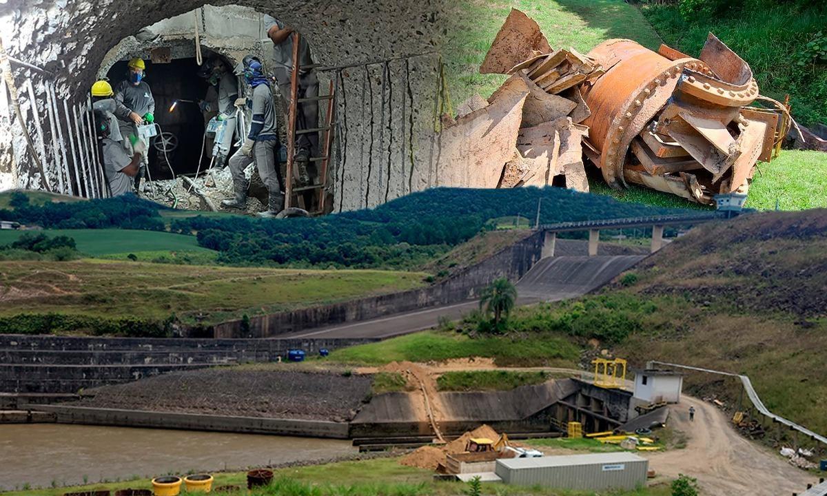 Obras na Barragem Sul em Ituporanga avançam com substituição de comporta