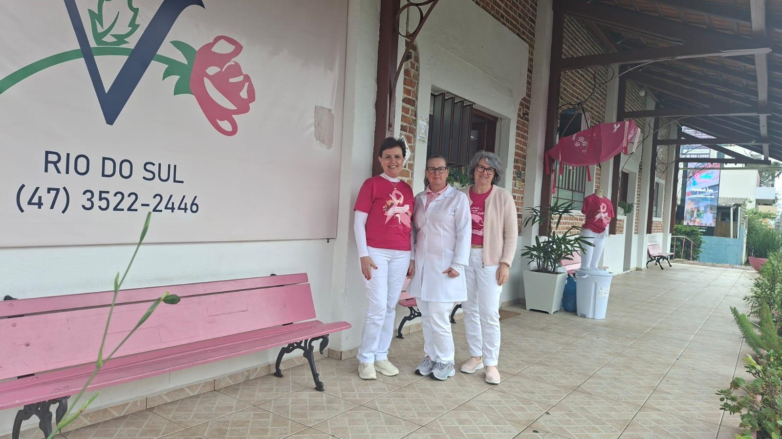 Outubro Rosa amplia prevenção e Rede Feminina mantém atendimento no Alto Vale