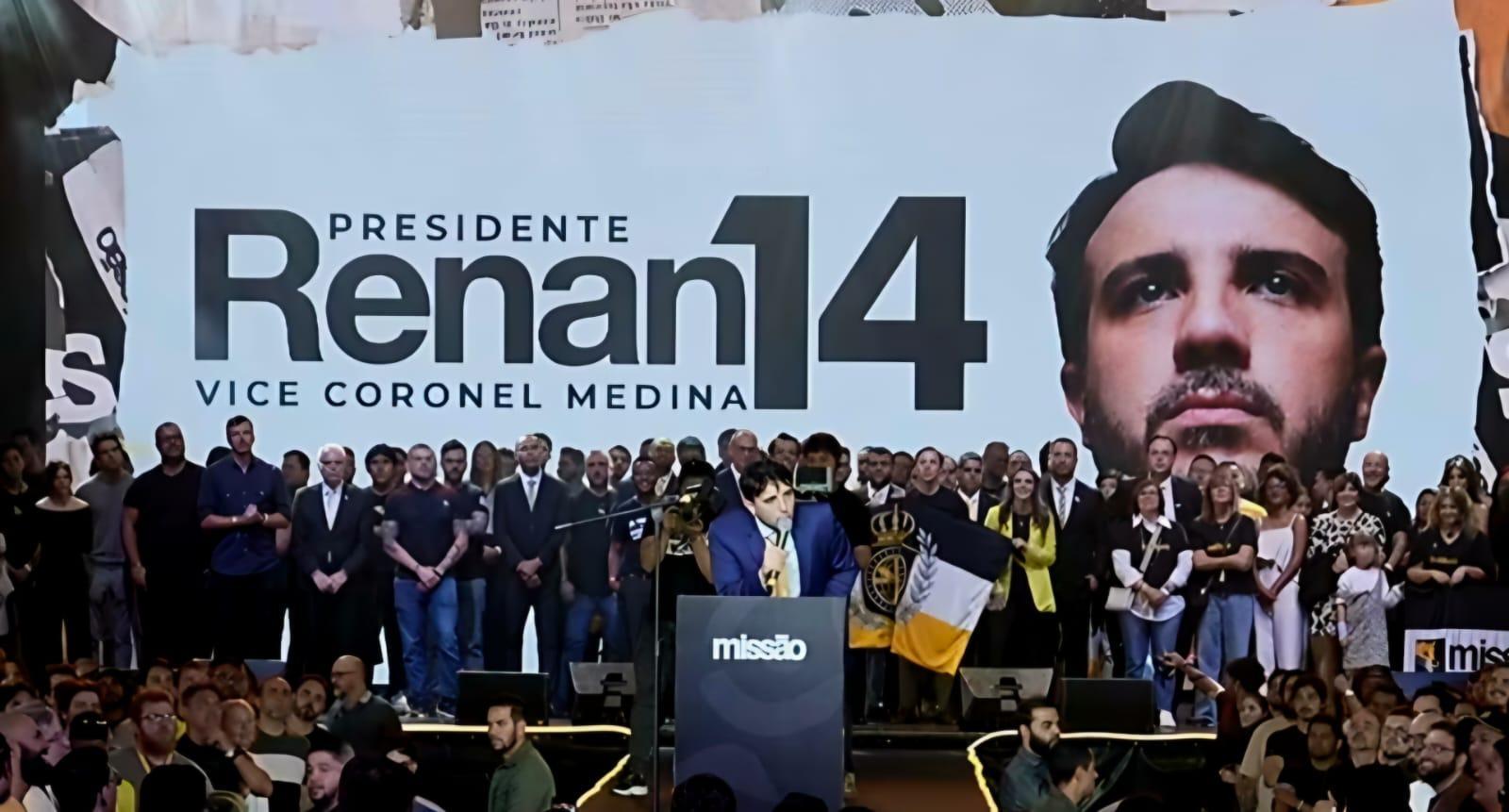 Partido Missão oficializa candidatura de Renan Santos à presidência da República