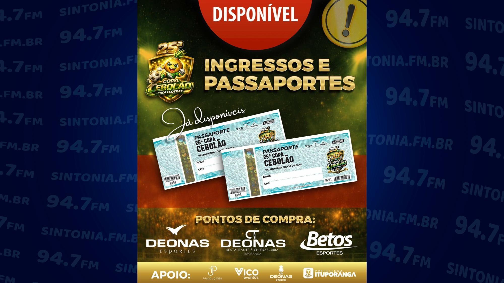 Pela primeira vez, Copa Cebolão terá passaporte