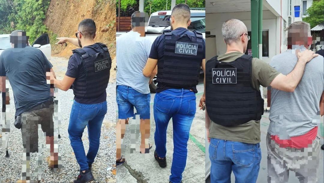 Polícia Civil prende três condenados por estupro em operação conjunta em Alfredo Wagner e Bom Retiro