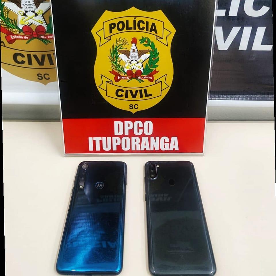 Polícia Civil recupera em Itajaí smartphones furtados em loja de Ituporanga