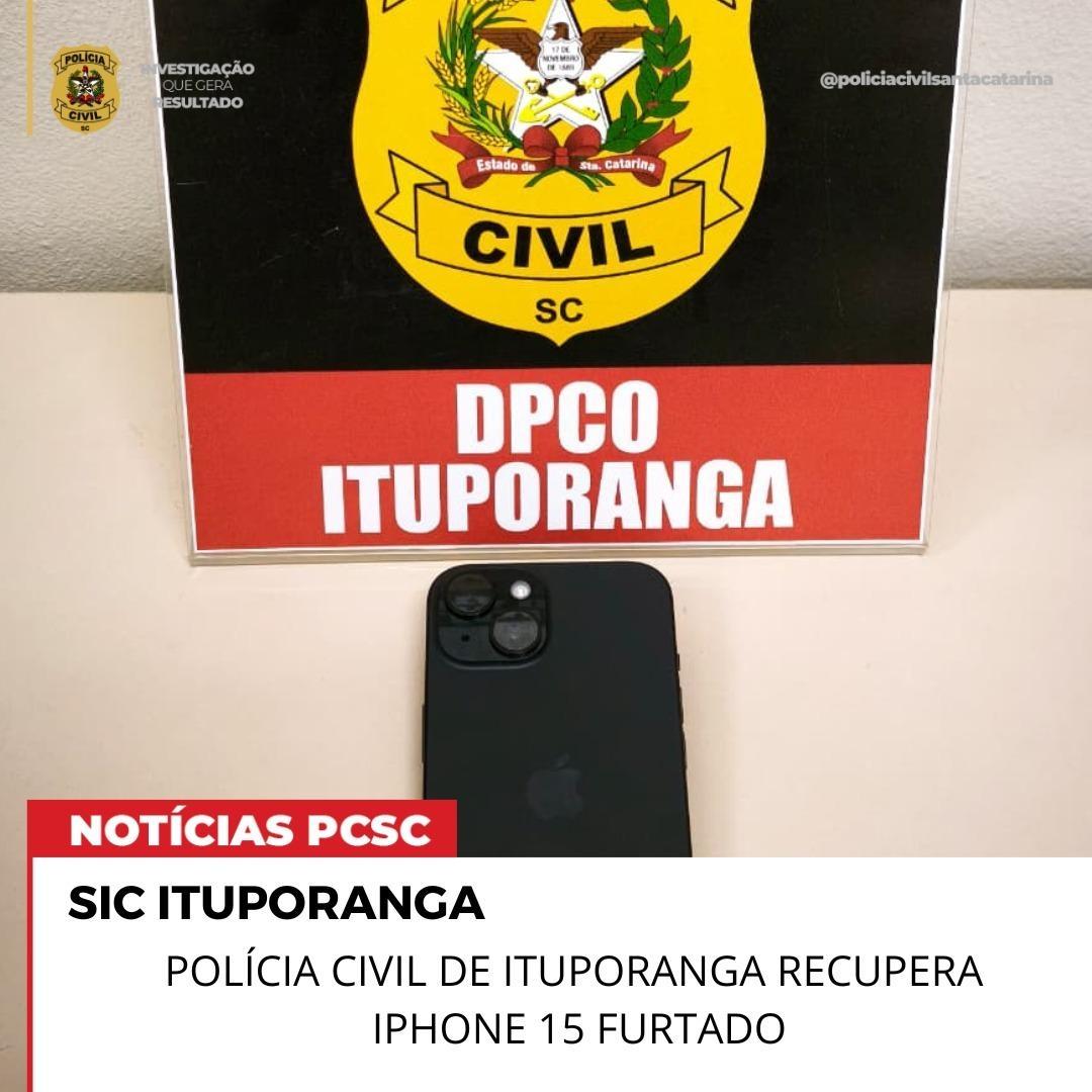 Polícia Civil recupera no interior de Petrolândia celular furtado em Ituporanga