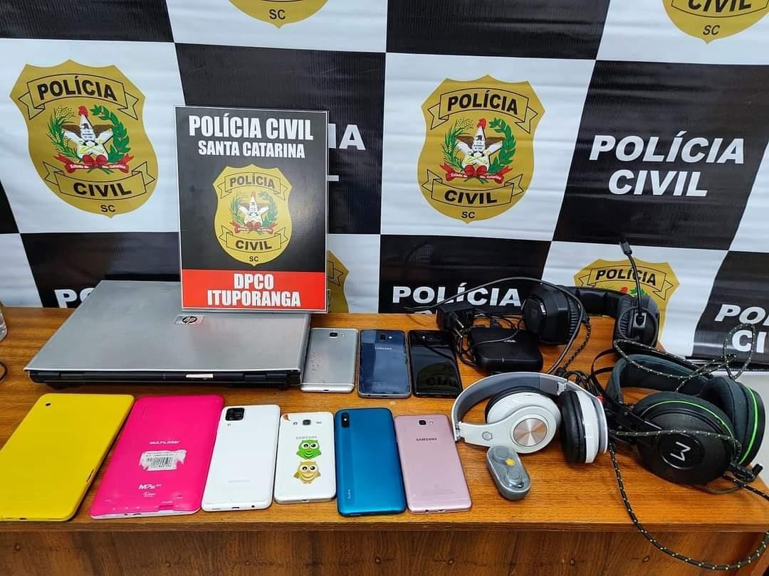 Polícia Civil recupera produtos de crime em Ituporanga