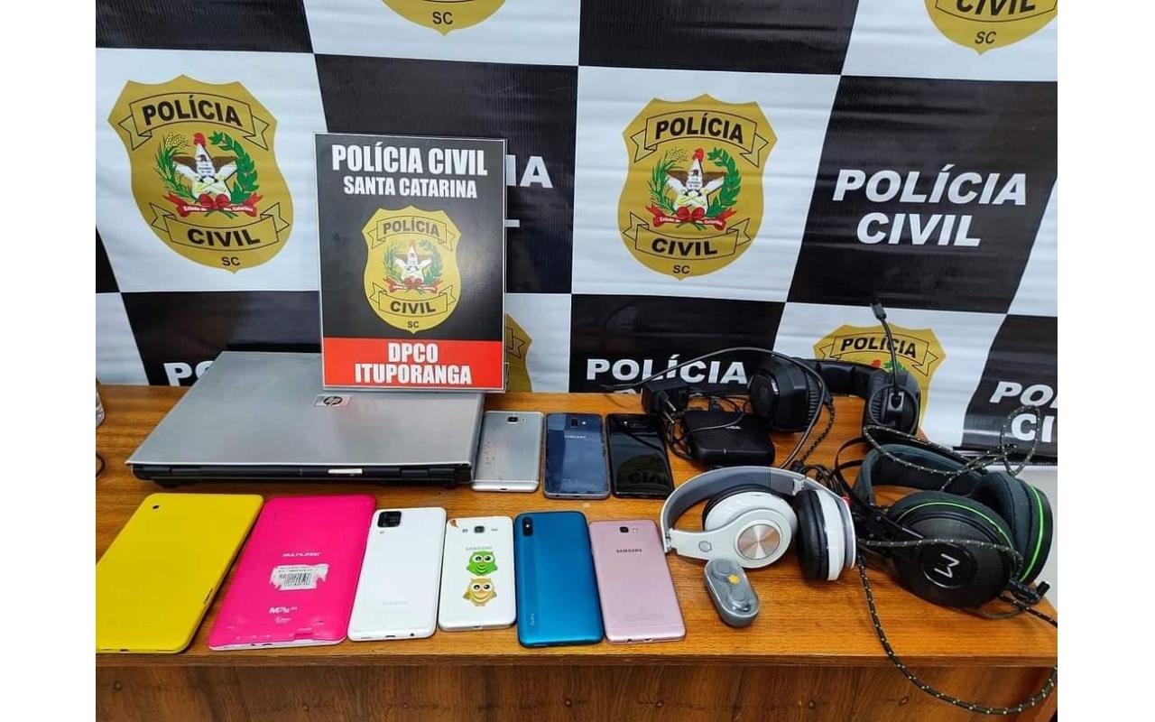 Polícia Civil recupera produtos de crime em Ituporanga