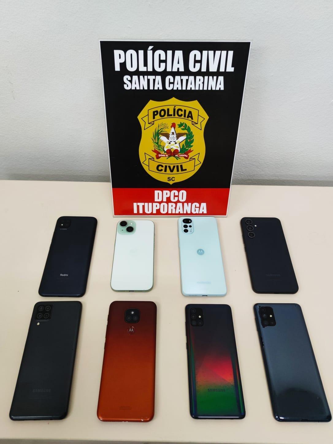 Polícia Civil recupera vários celulares furtados durante a festa da cebola
