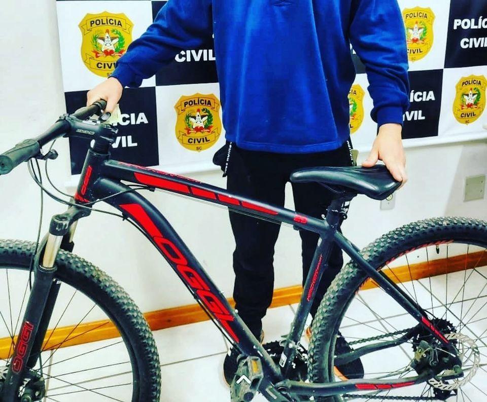Polícia Civil devolve bicicleta furtada em Ituporanga