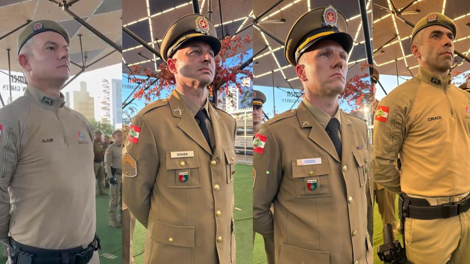 Policiais da 4ª Companhia de Ituporanga são homenageados nos 191 anos da Polícia Militar