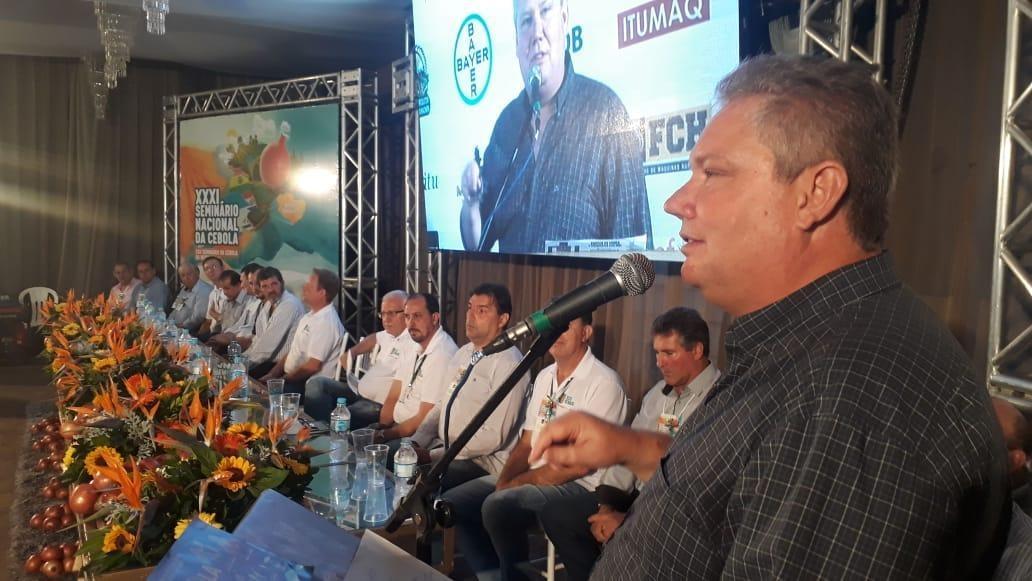 Prefeito de Alfredo Wagner avalia como positivo o Seminário Nacional da Cebola realizado no município