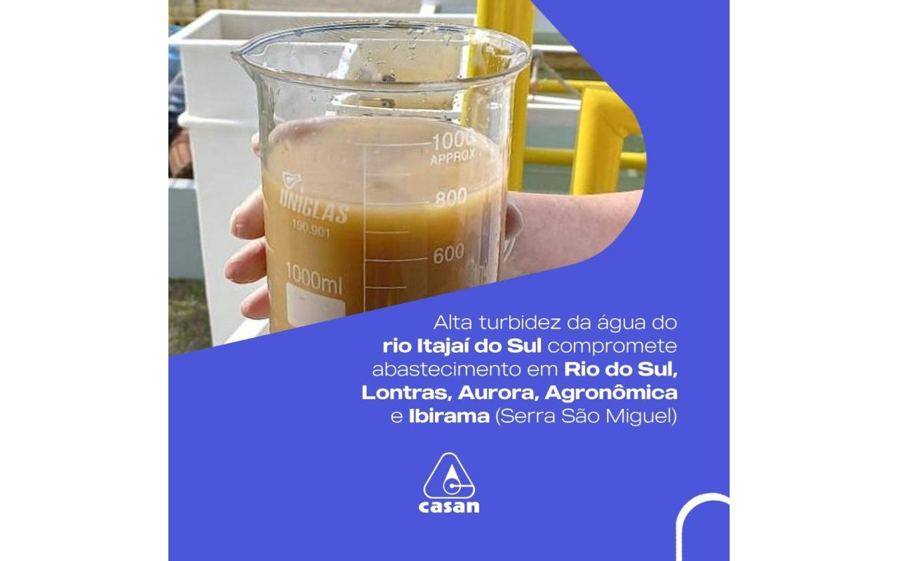 Prefeito de Rio do Sul aciona Procon devido o desabastecimento de água por parte da Casan