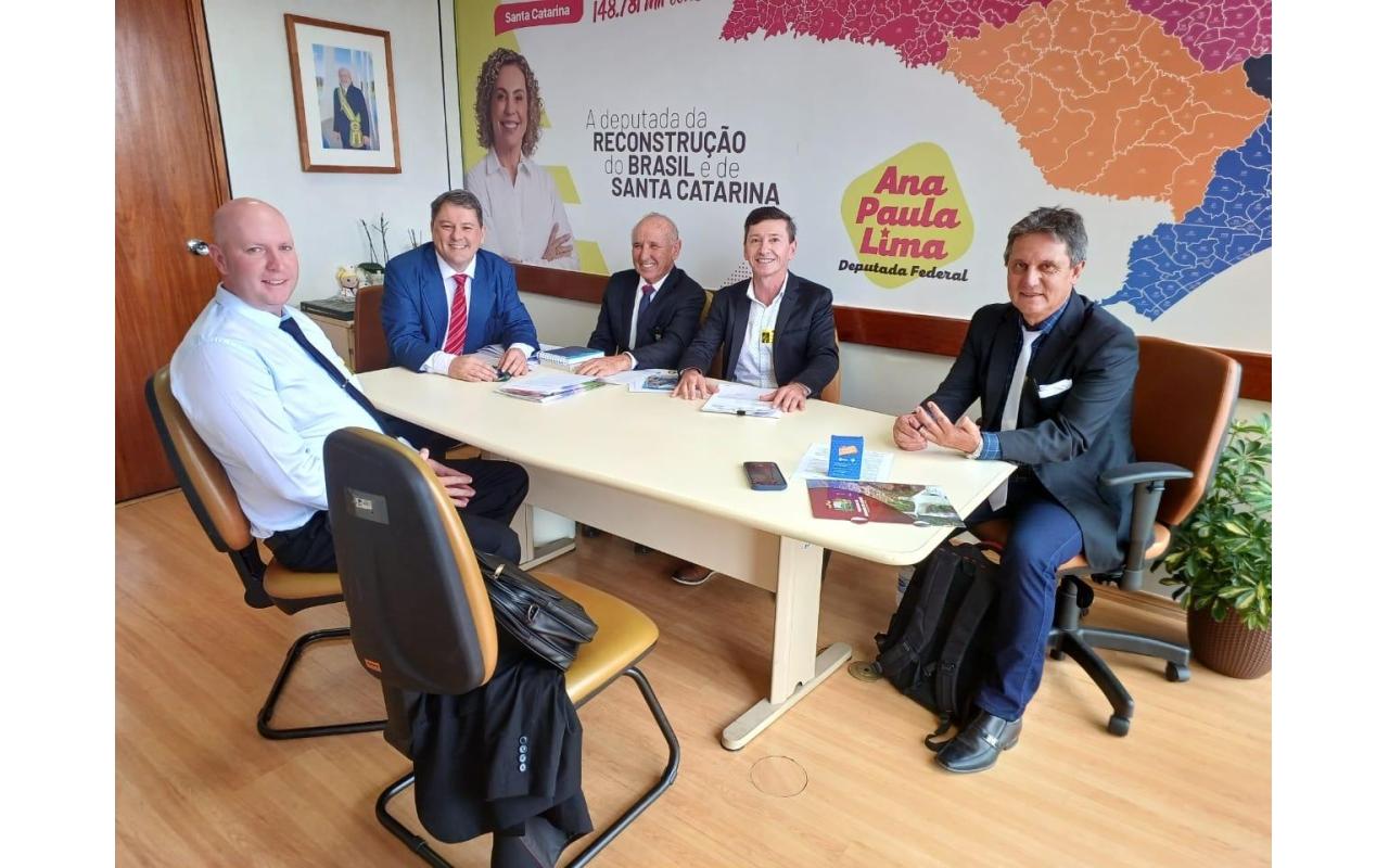 Prefeito do Chapadão do Lageado solicita recursos para o município durante viagem à Brasília