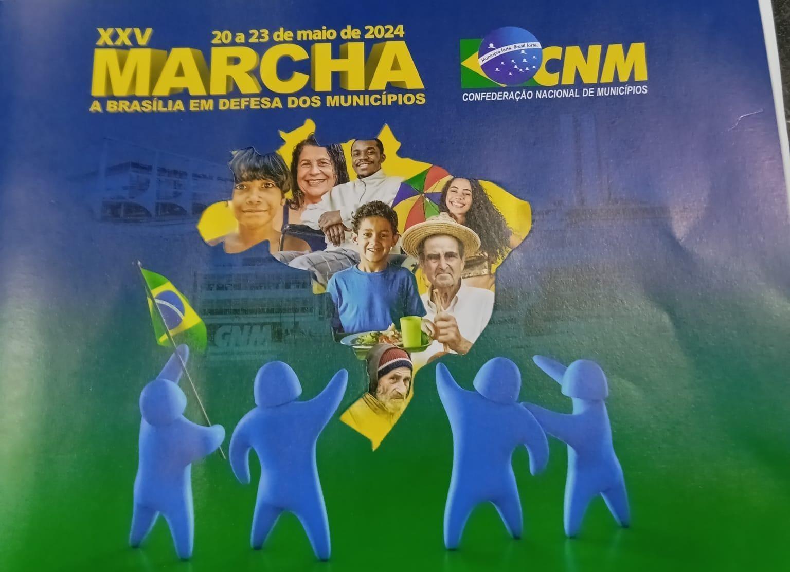 Prefeito e vice de Atalanta participam da XXV Marcha a Brasília em Defesa dos Municípios