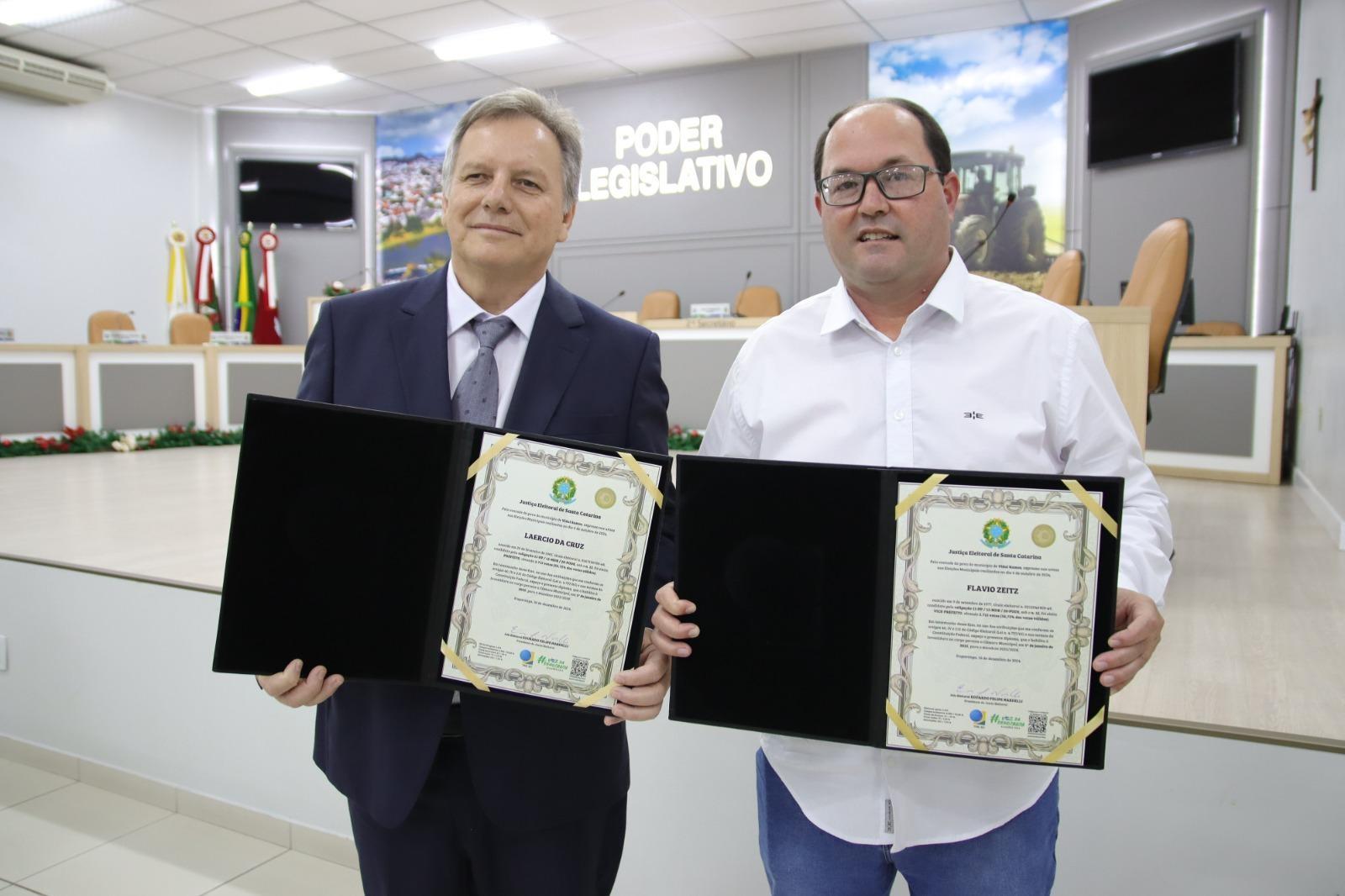  Prefeito eleito de Vidal Ramos, Laércio da Cruz, anuncia nomes do secretariado