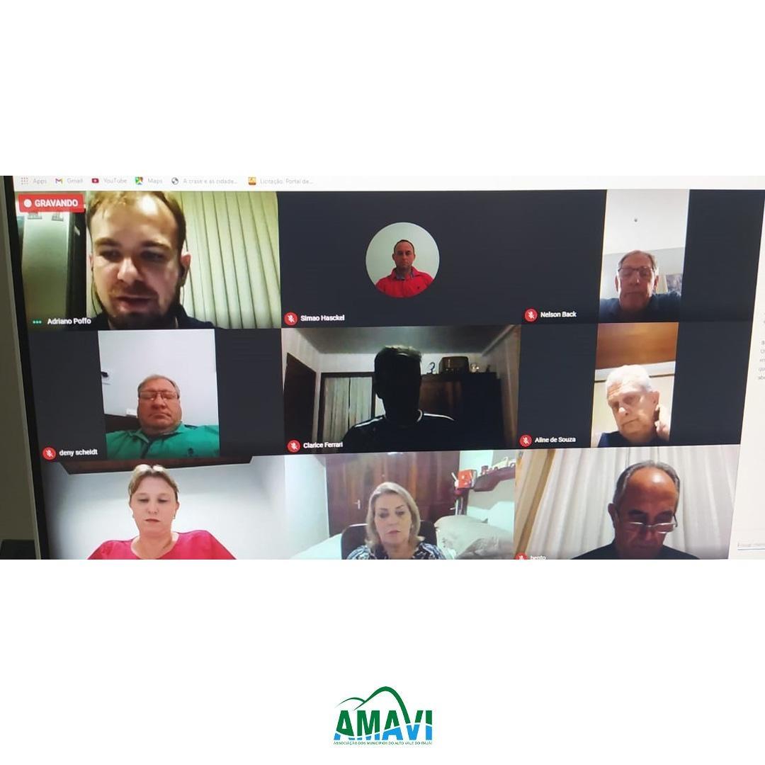 Prefeitos da AMAVI discutem a possibilidade da compra de vacinas
