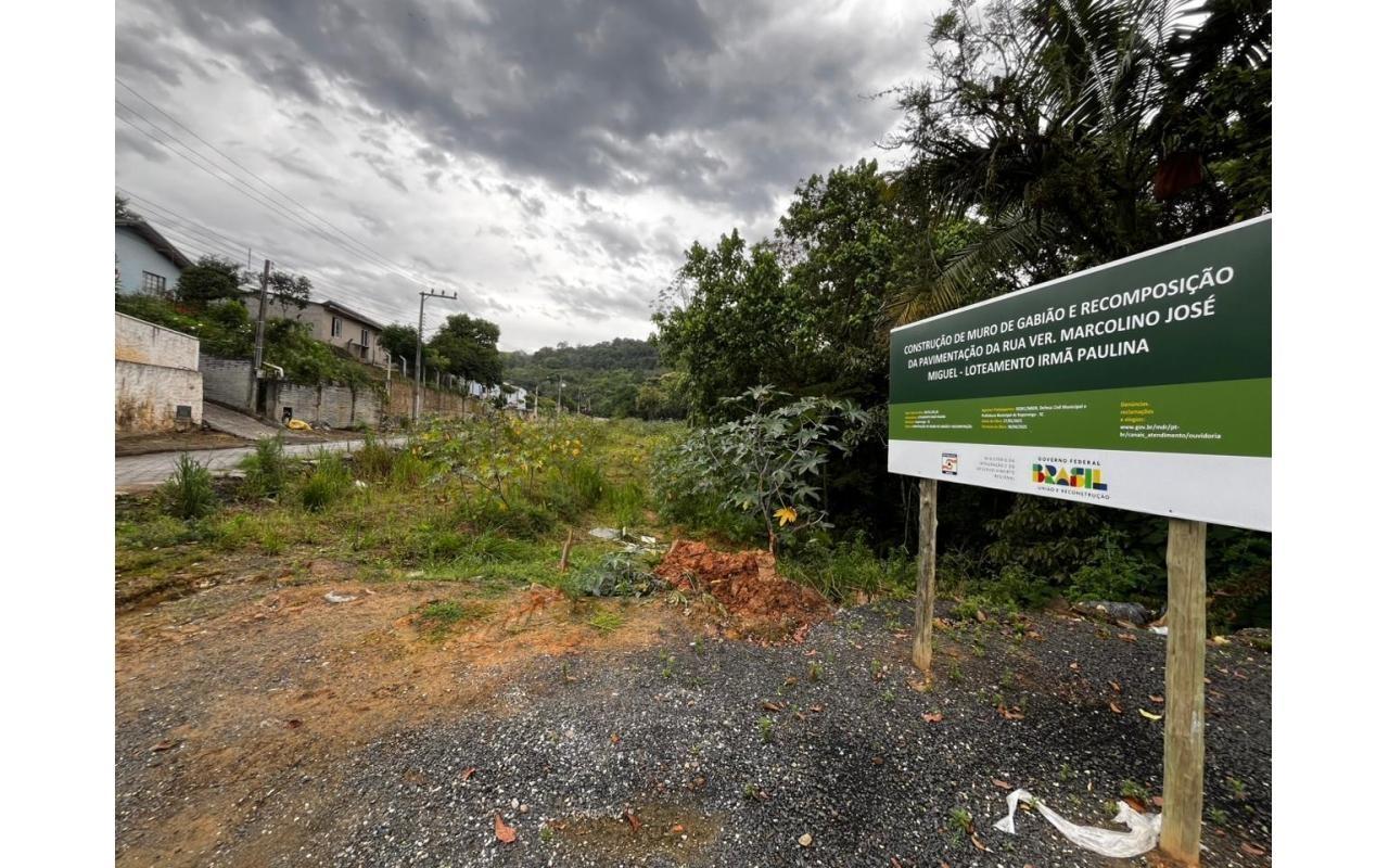 Prefeitura de Ituporanga abre licitação para construção de muro de gabião no Irmã Paulina