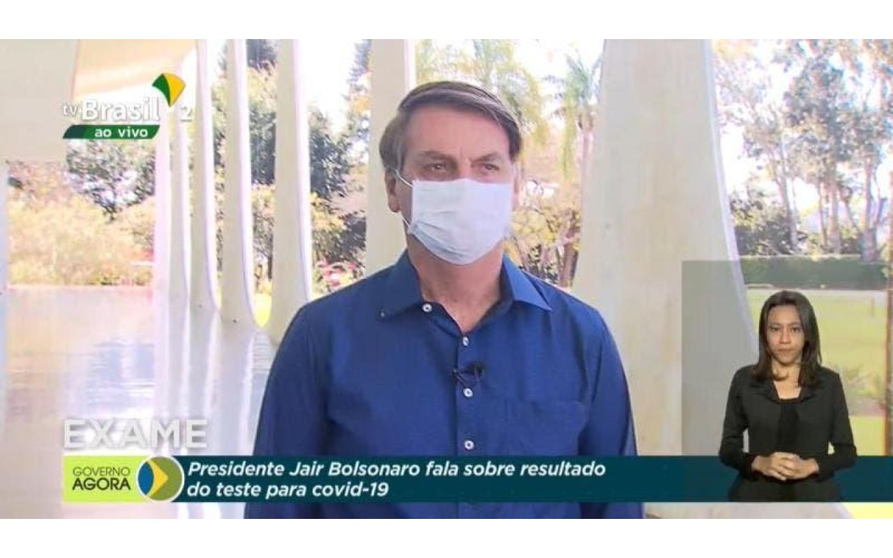 Presidente Jair Bolsonaro testa positivo para coronavírus