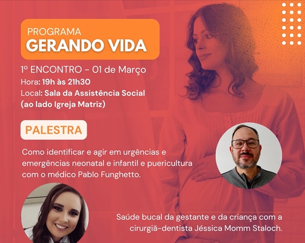 Primeiro encontro de 2023 do programa “Gerando Vidas” vai ser nesta quarta-feira (1) em Imbuia