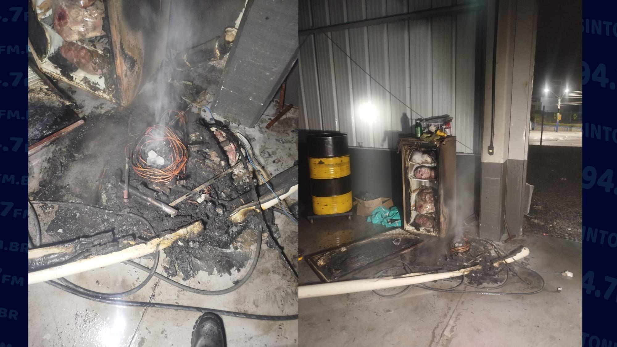 Princípio de incêndio é combatido em auto center de Ituporanga