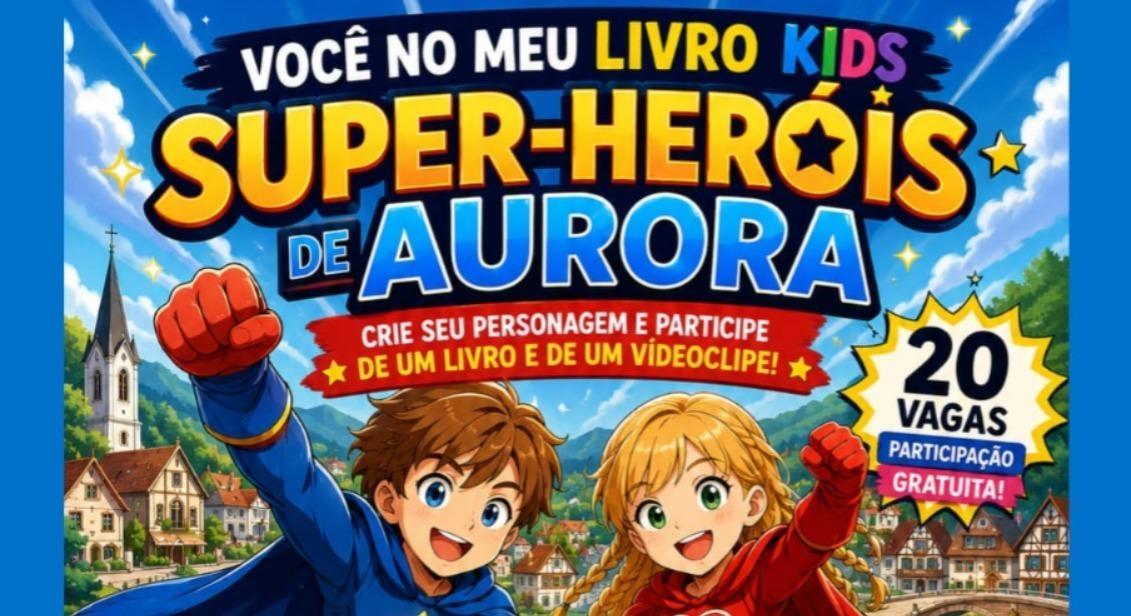 Projeto gratuito vai transformar crianças e jovens de Aurora em autores e personagens de livro