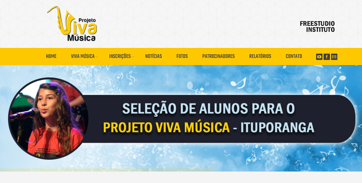 Projeto Viva Música busca contribuir com a qualidade de vida das pessoas em Ituporanga