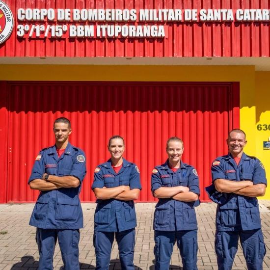 Quartéis do Corpo de Bombeiros Militar de Santa Catarina recebem reforço de 261 novos soldados