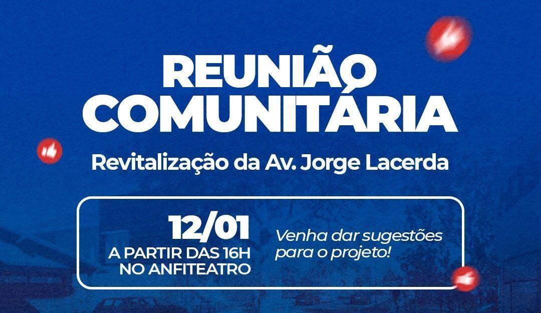 Reunião Comunitária debate projeto de revitalização da Avenida Jorge Lacerda, em Vidal Ramos