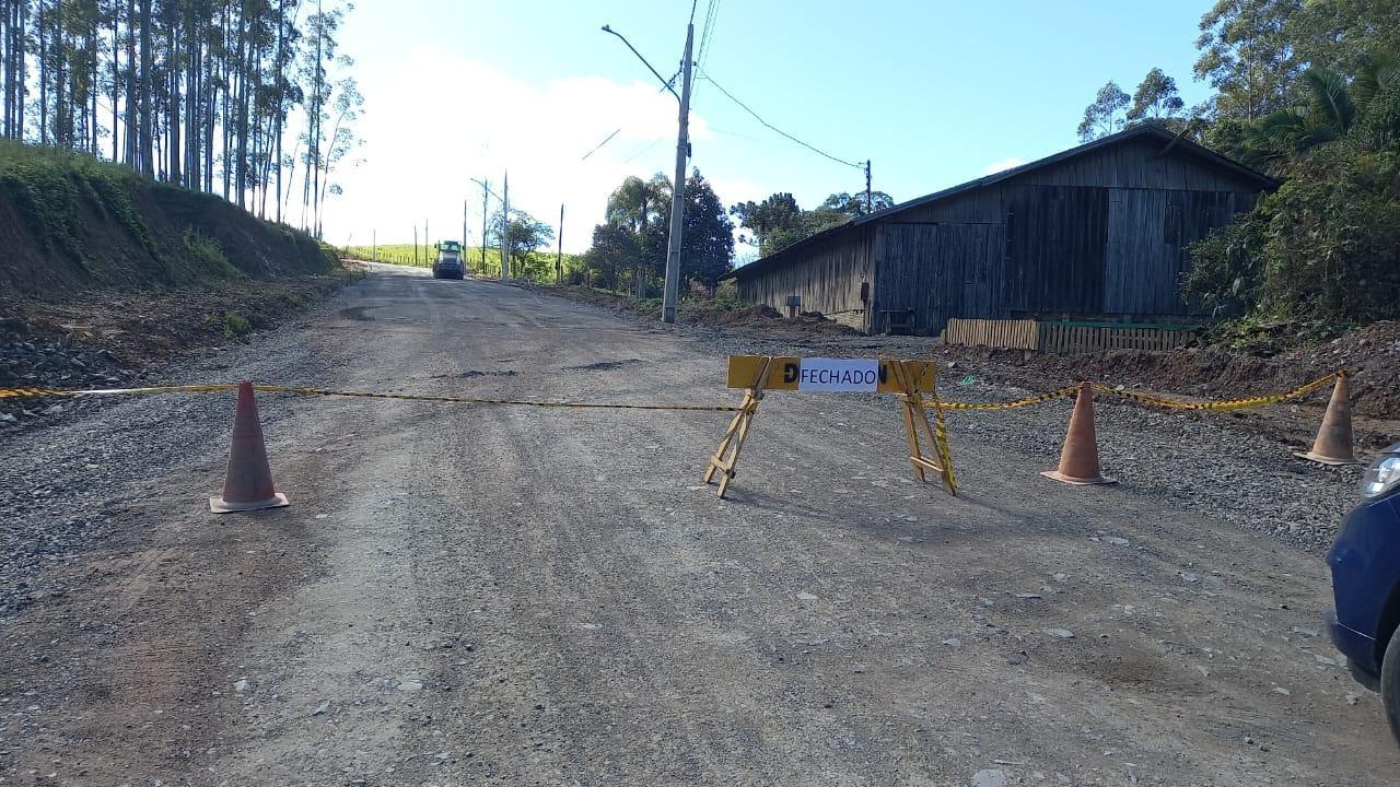 Estrada do Rio Batalha em Ituporanga está interditada para a passagem de veículos