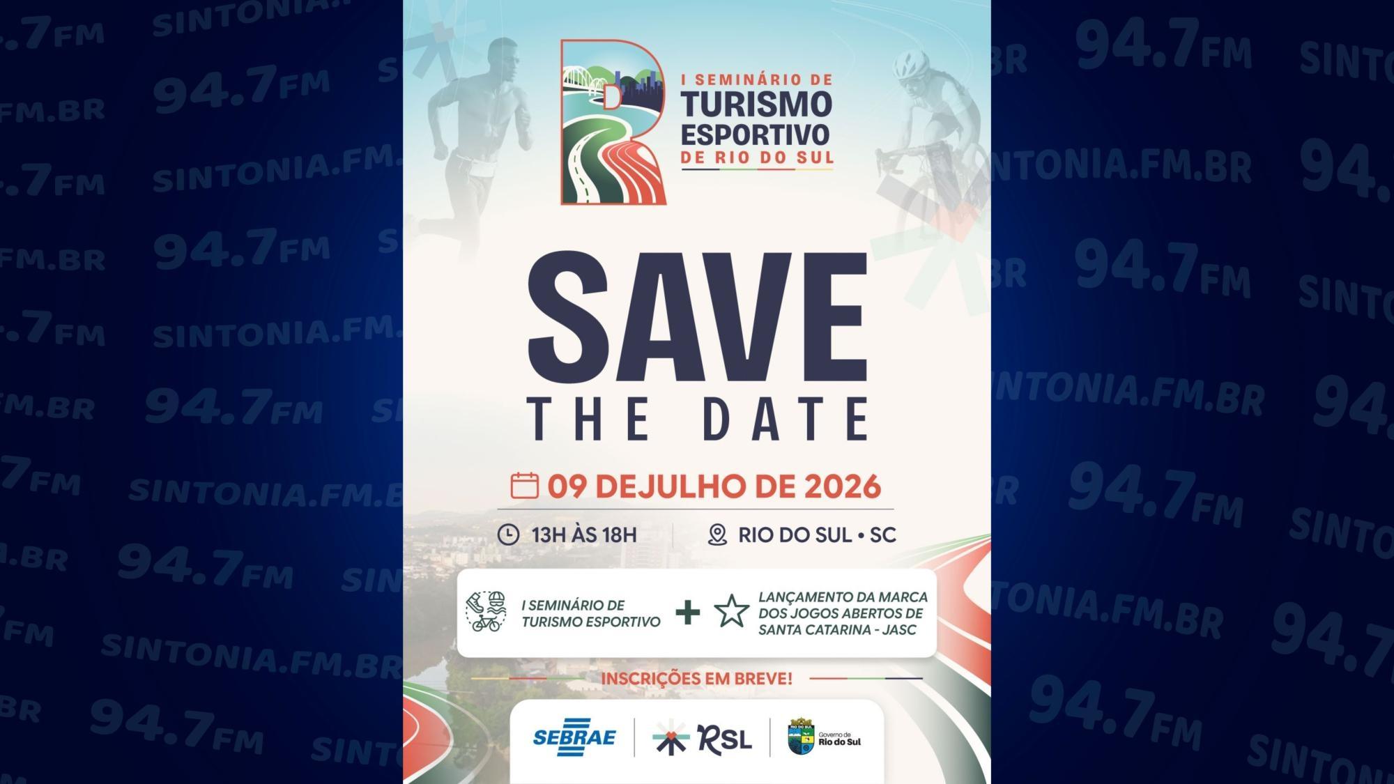 Rio do Sul lança marca dos JASC 2026 em seminário de turismo esportivo