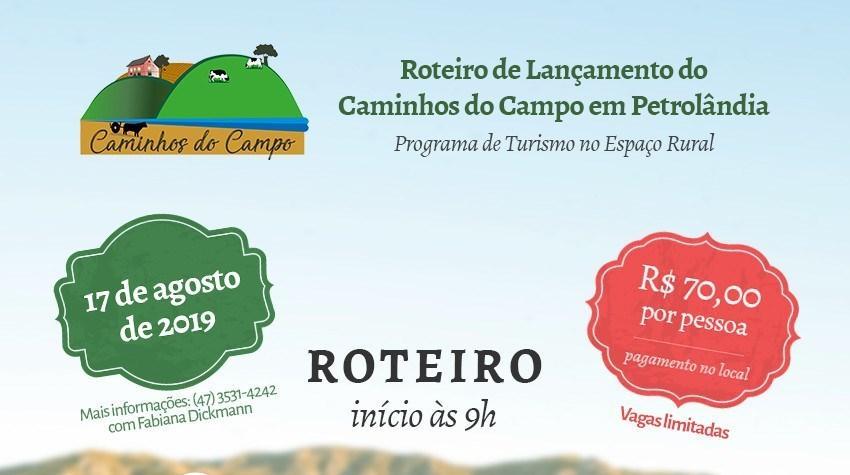 Roteiro turístico Caminhos do Campo em Petrolândia será lançado sábado (17)