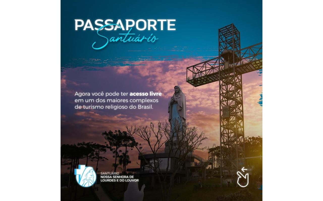 Santuário de Nossa Senhora de Lourdes e do Louvor passa a oferecer passaporte para visitantes com preço acessível