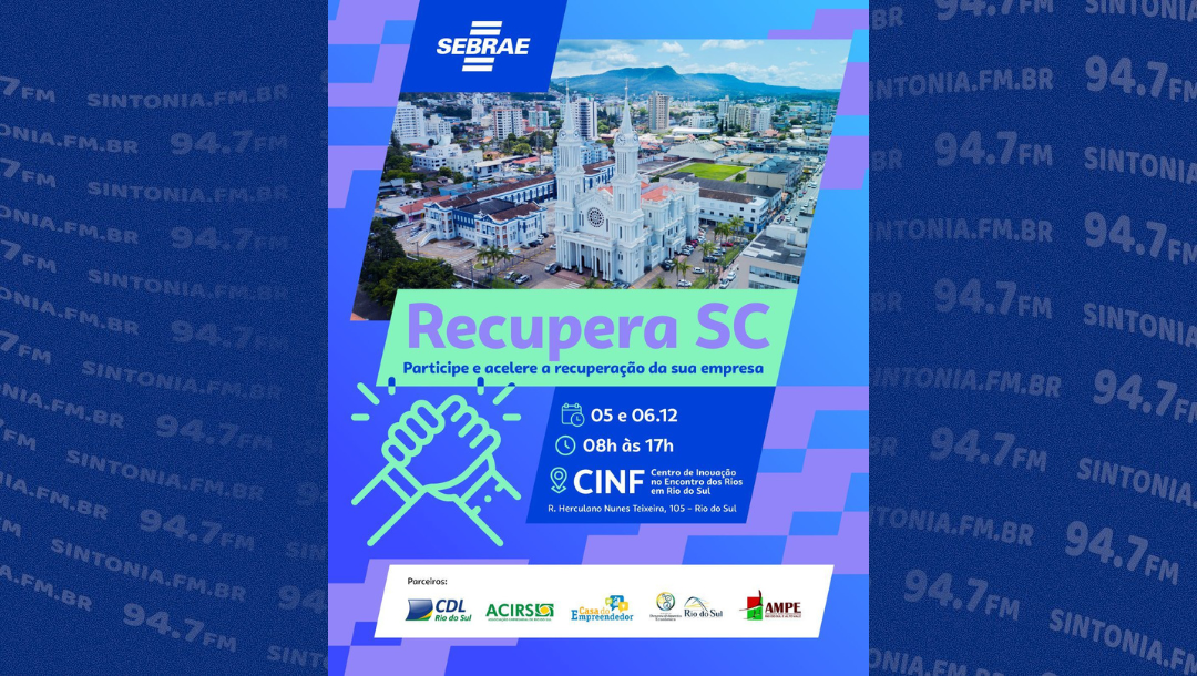 Sebrae/SC realiza ação de apoio às micro e pequenas empresas afetadas pelas chuvas em Rio do Sul