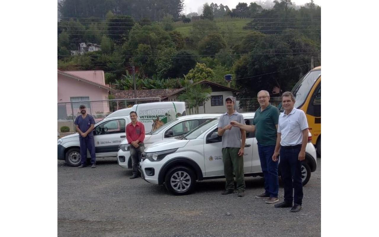 Secretaria de agricultura de Vidal Ramos incrementa a frota de veículos