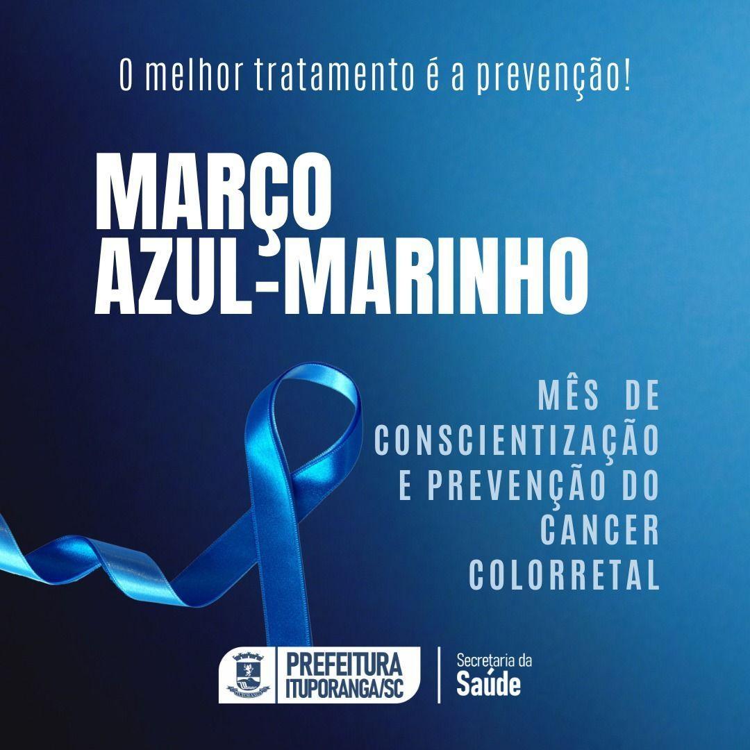Secretaria de Saúde de Ituporanga alerta sobre o março azul-marinho
