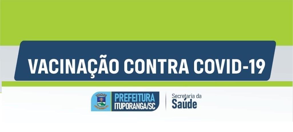 Secretaria de Saúde define cronograma de vacinação contra Covid para o final de semana em Ituporanga