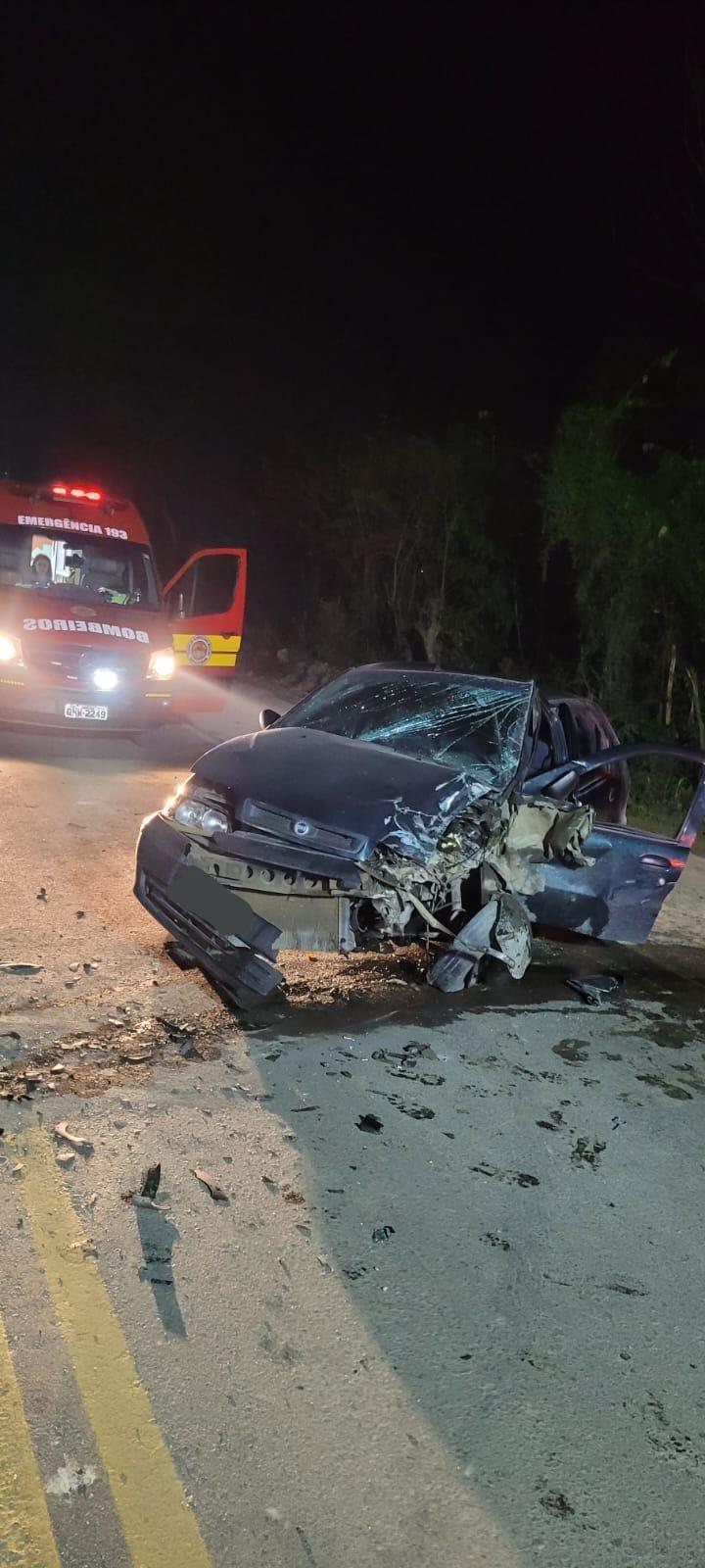 Seis pessoas ficam feridas em colisão na SC-350 em Aurora