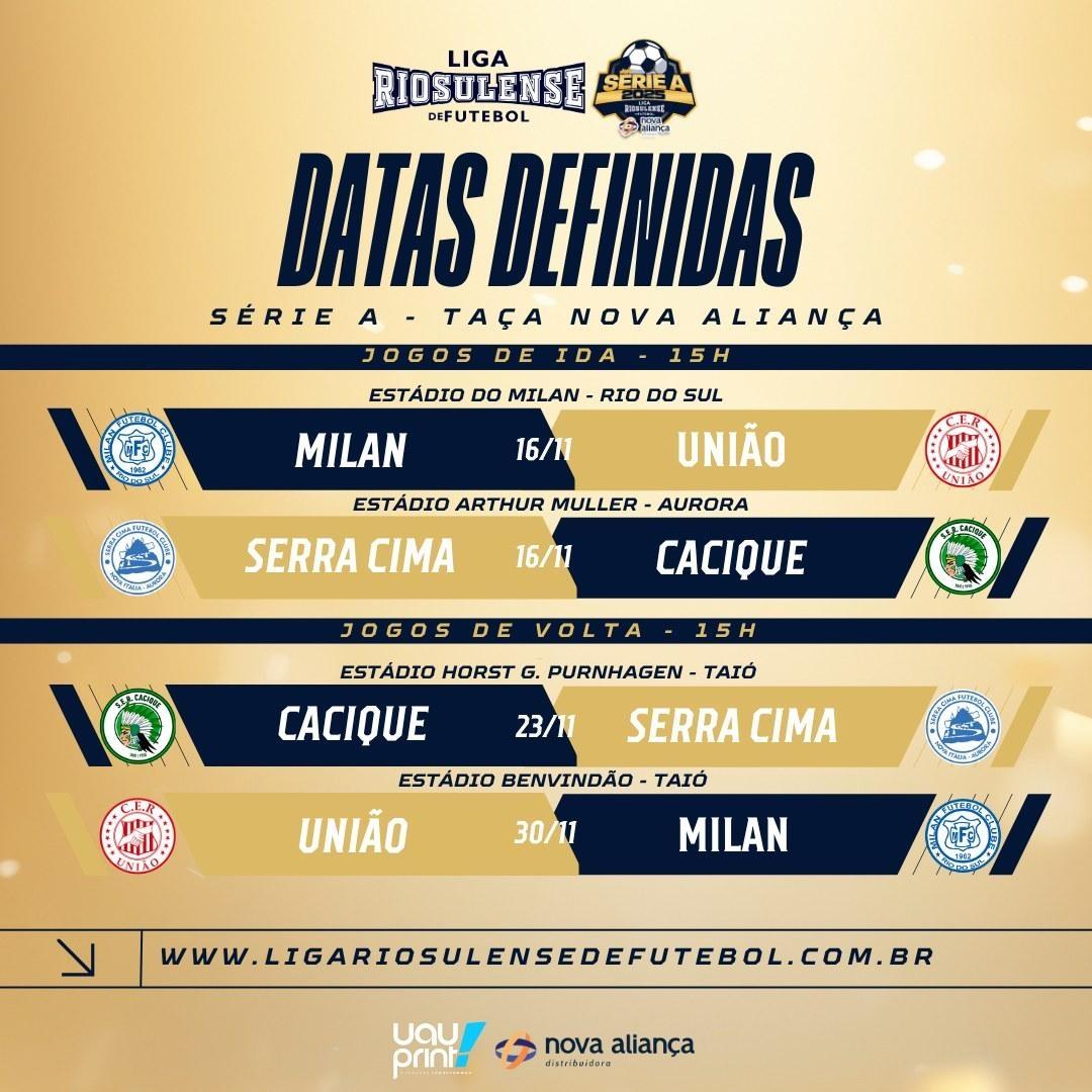 Semifinais da Liga Riosulense movimentam fim de semana e Chapadão do Lageado anuncia torneio regional de dominó