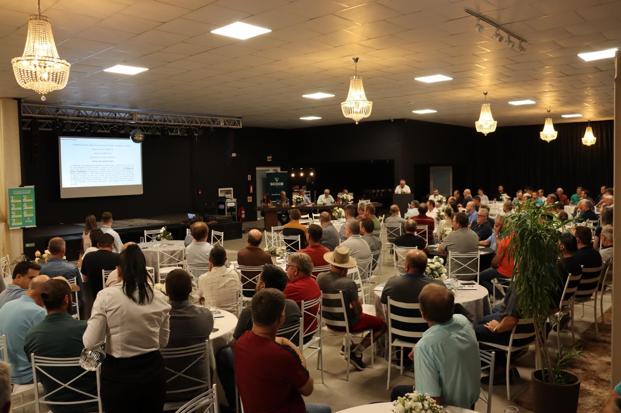 Sicoob Alto Vale cresce e distribui sobras aos associados