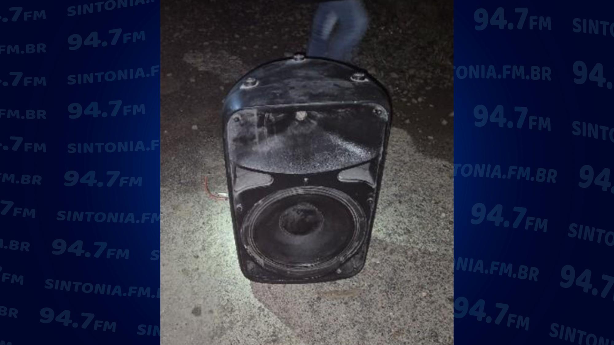 Som alto termina com equipamento apreendido pela PM em Rio do Oeste