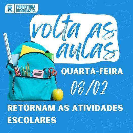 Tem início nesta quarta-feira (8) o ano letivo na rede estadual e municipal de ensino