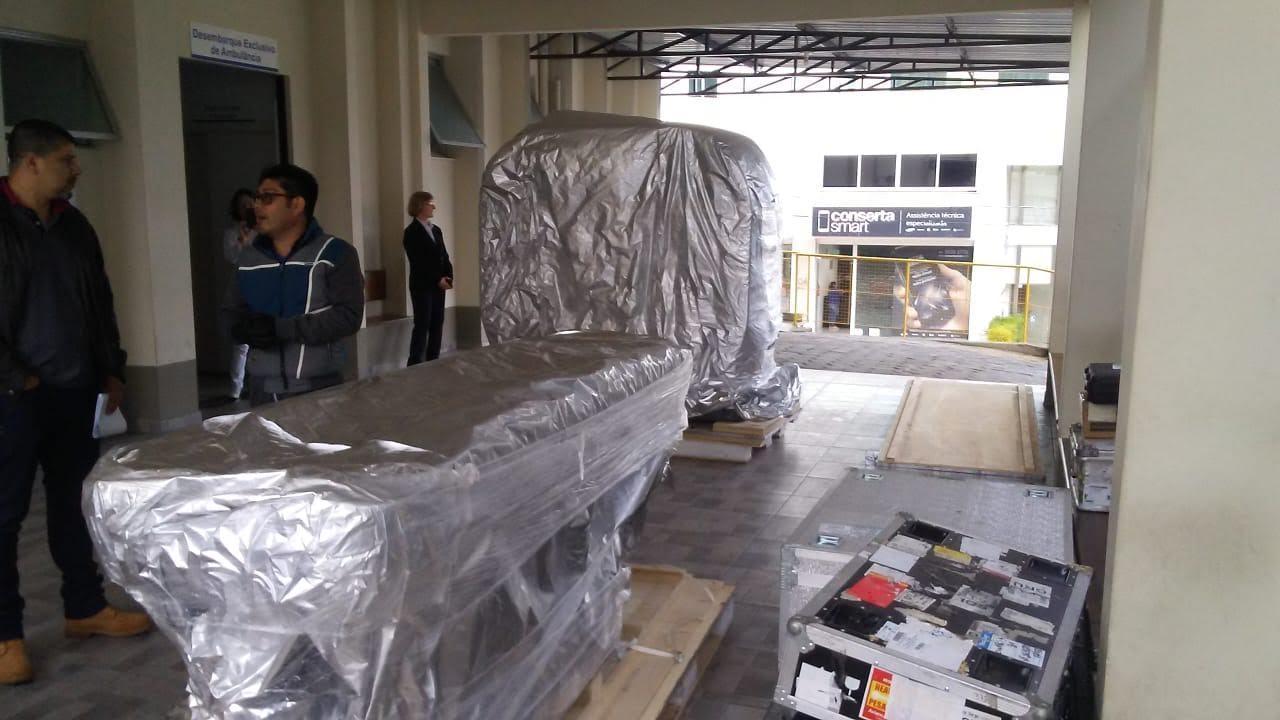Tomógrafo de última geração começa a ser instalado no Hospital Bom Jesus, em Ituporanga 
