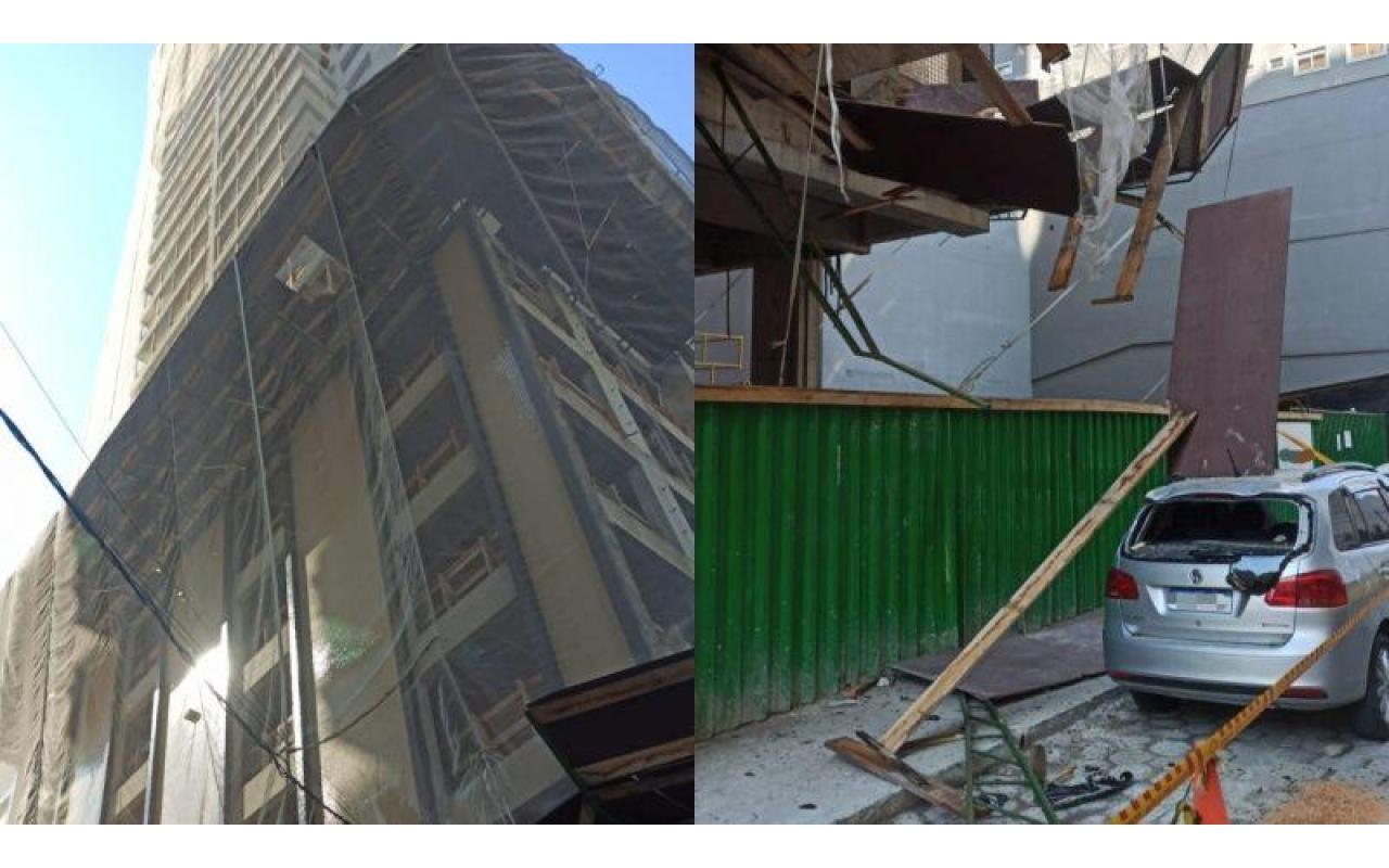 Homem sobrevive após cair do 14º andar de prédio em Itapema
