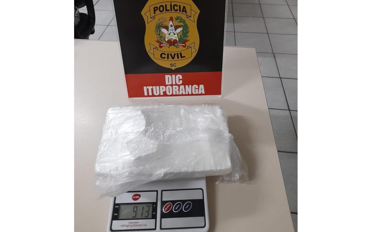 Tráfico: Polícia Civil prende homem em flagrante que transportava grande quantidade de cocaína para Ituporanga